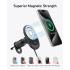 Anker MagSafe iPhone 16 Wireless Car Charger Compatible, MagGo 15W Fast Car Charger, 360° Adjustable Angle and Strong Magnets, Car Phone Holder Mount, for iPhone 16/15/14 Series (Adapter Included)
